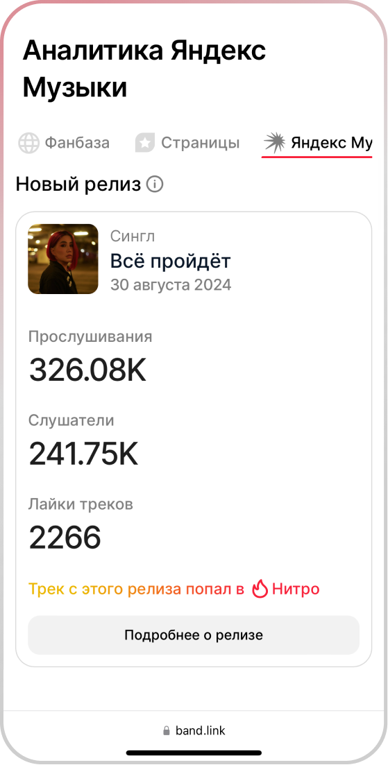 Аналитика Яндекс Музыки